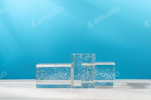 Preview: Podium stand background cosmetic and beauty template