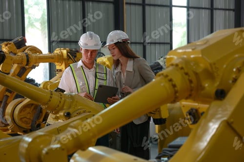 Preview: Industrial Team Evaluating Automation Processes in Robotics Unit