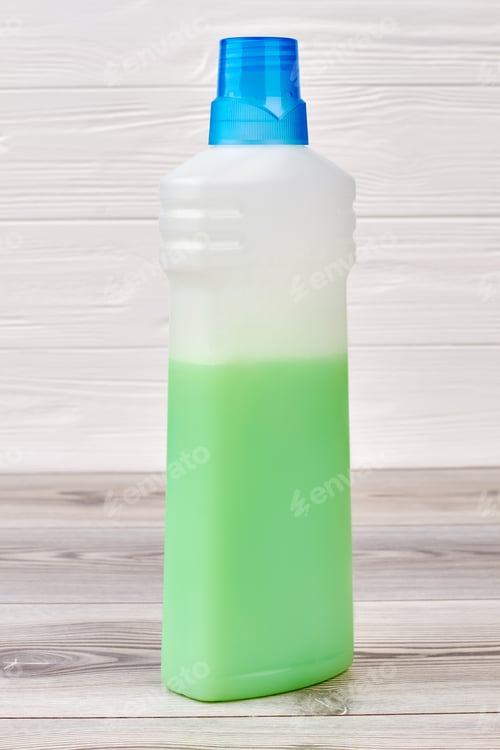 Preview: Plastic bottle of rinser for washing clothes.