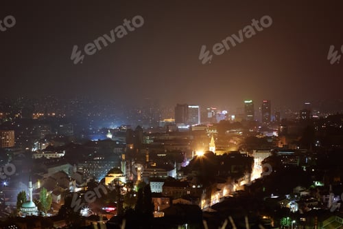 Preview: View of the historic center of Sarajevo, Bosnia and Herzegovina