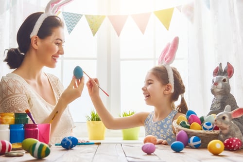 Preview: family preparing for Easter