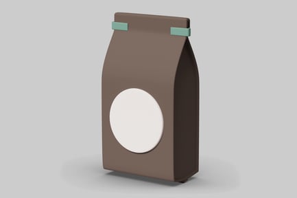 Preview: Brown bag with white circle.