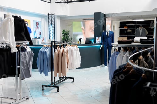 Preview: Clothing store interior with no people