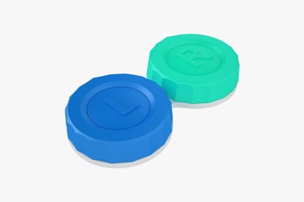 Contact Lens Holder: Left and Right Storage