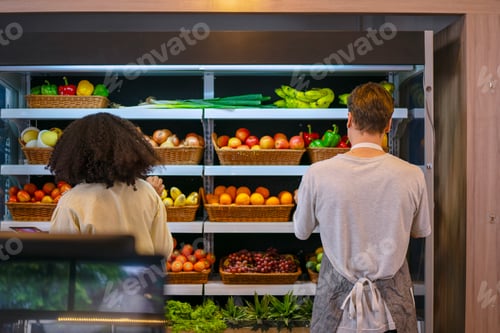 Preview: Entrepreneurs are working at minimart.