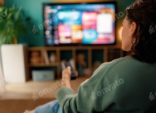 Preview: woman watching TV