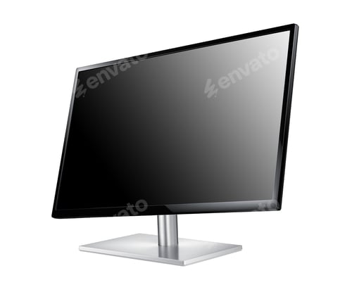 Preview: monitor isolated on white