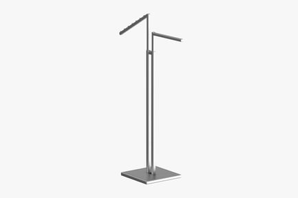 Preview: Metal Two-Way Clothing Rack, Black and White