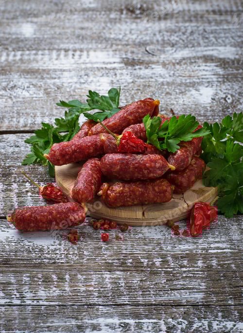 Preview: Spicy Sausage with Red Peppers and Parsley