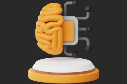 Preview: Abstract brain on a platform.