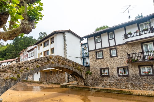 Preview: River of the Ea municipality near Lekeitio, Bay of Biscay in the Cantabrian Sea
