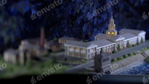 Preview: The layout of the house. Stock footage. Designing the construction of beautiful new buildings with