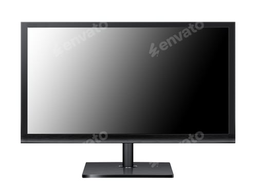 Preview: Computer monitor isolated on white