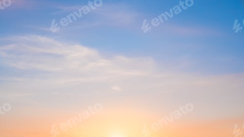 Preview: Clouds sky pastel background, Colorful sunset cloud color red, orange, yellow, pink, blue