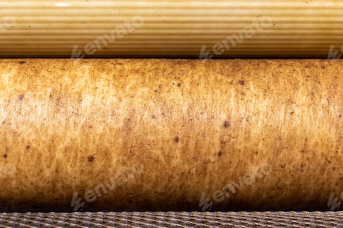 Preview: Used dirty replaceable filter cartridges for drinking water purification background texture