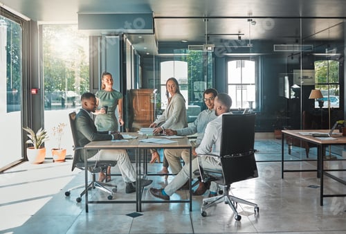 Preview: Corporate business meeting, team collaboration and strategy planning in a startup company. Office w