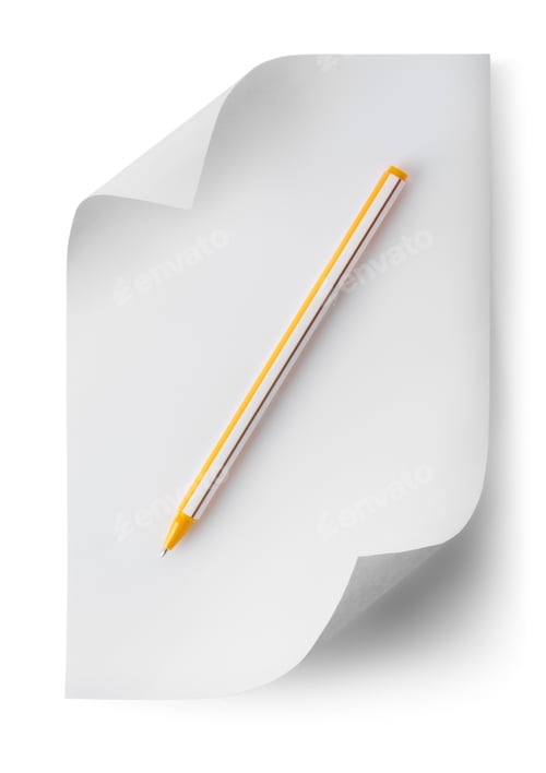 Preview: Pen with a sheet of paper