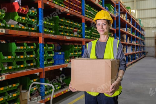 Preview: Store clerks inspect products, warehouses, industrial and logistics supply chains.