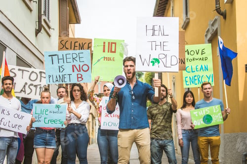 Preview: Activists demonstrating against global warming