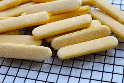 Preview: Sponge finger cookies, Italian savoiardi biscuit snack