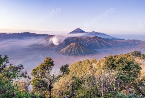 Preview: Amazing view of high mountains and blue sky
