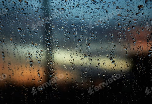 Preview: Raindrops on the glass window