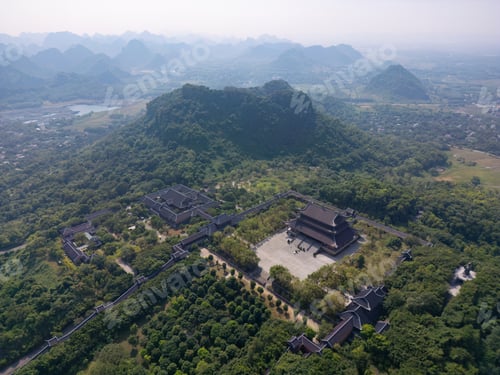Preview: Aerial view of the Bai Dinh Pagoda in Vietnam.