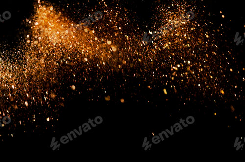 Preview: Bokeh Abstract Background with Glitter Lights. Blurred Soft vintage colored