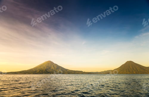 Preview: Volcanoes on Lake Atitlan, Guatemala