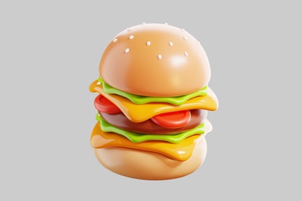 Preview: Cartoon style burger