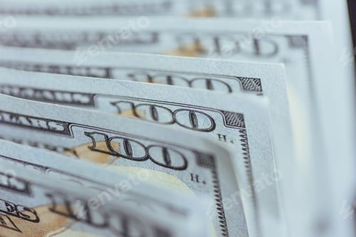 Preview: Macro Image of United States Hundred Dollar Bills