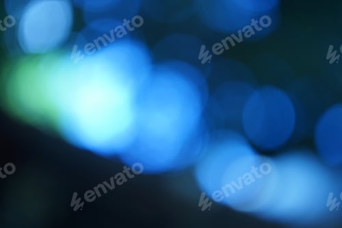 Preview: Blue Green In Blurred Bokeh For Background