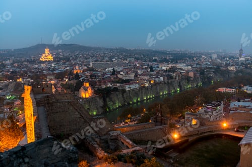 Preview: night view of Tbilisi