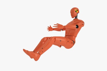 Preview: Male Crash Test Dummy - Automotive Safety Simulation
