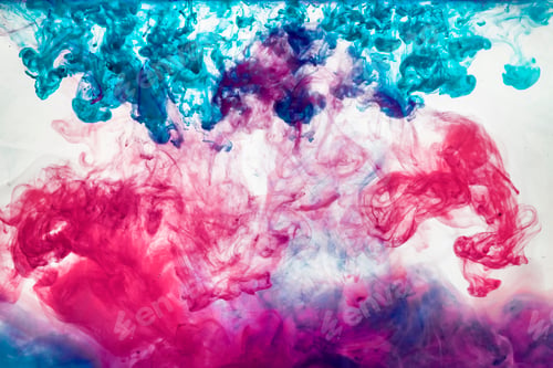 Preview: water color ink movement explosion, abstract color background paint in water, liquid art