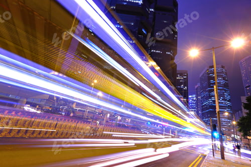 Preview: night traffic in city
