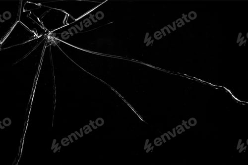 Preview: broken glass, impact, overlay, realistic