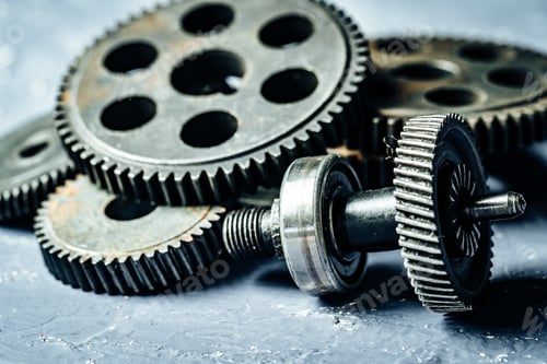 Preview: Gears from an old industrial machine