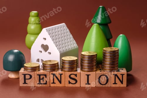 Preview: Inscribe Pension as a conceptual backdrop for a savings fund, stockpile of funds, property
