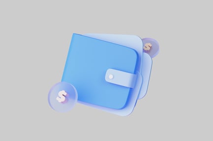 Preview: Pastel wallet and coin set