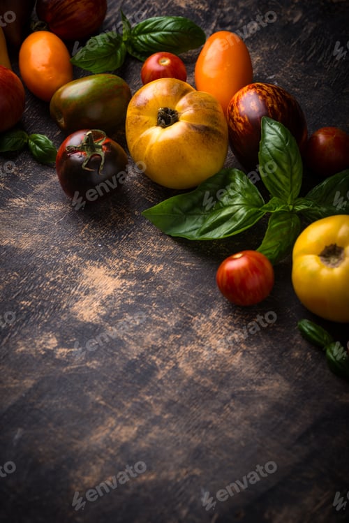 Preview: Assortment of different color tomatoes
