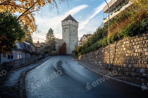 Preview: Allenwinden Tower (Allenwindenturm) at Luzern Musegg Wall (Museggmauer) - Lucerne, Switzerland