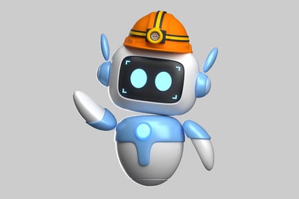 Preview: Cute mining robot