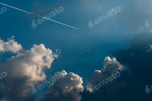 Preview: Stormy sky with heavy clouds.
