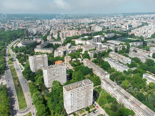 Preview: Aerial panoramic view of Varna, Bulgaria