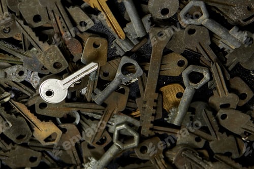 Preview: Keys set and lock concept at the Locksmith workshop