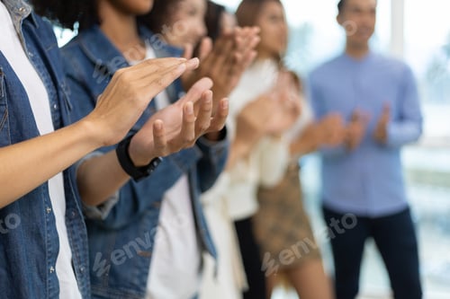 Preview: Diverse colleagues working together and people in business organization.