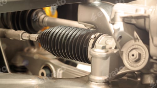 Preview: Car suspension. Technical images of structure of car spare parts.