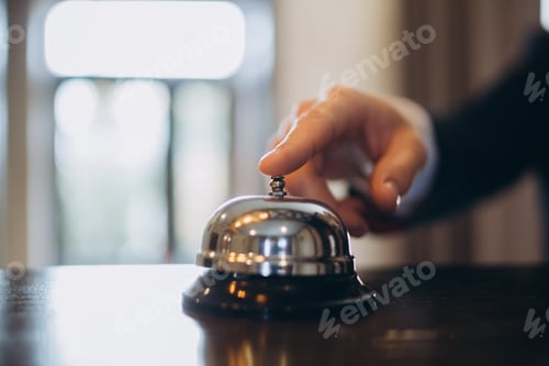 Preview: Businessman in suit expecting receptionist