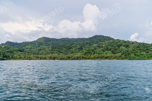 Preview: Greenery Wooded Mountains In The Tropical Island In South Tapanuli, North Sumatra, Indonesia